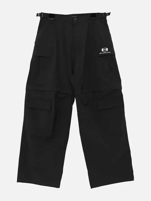 Luxury Balenciaga Trending 2026 Unity Sports Icon Cargo Straight Pants Black