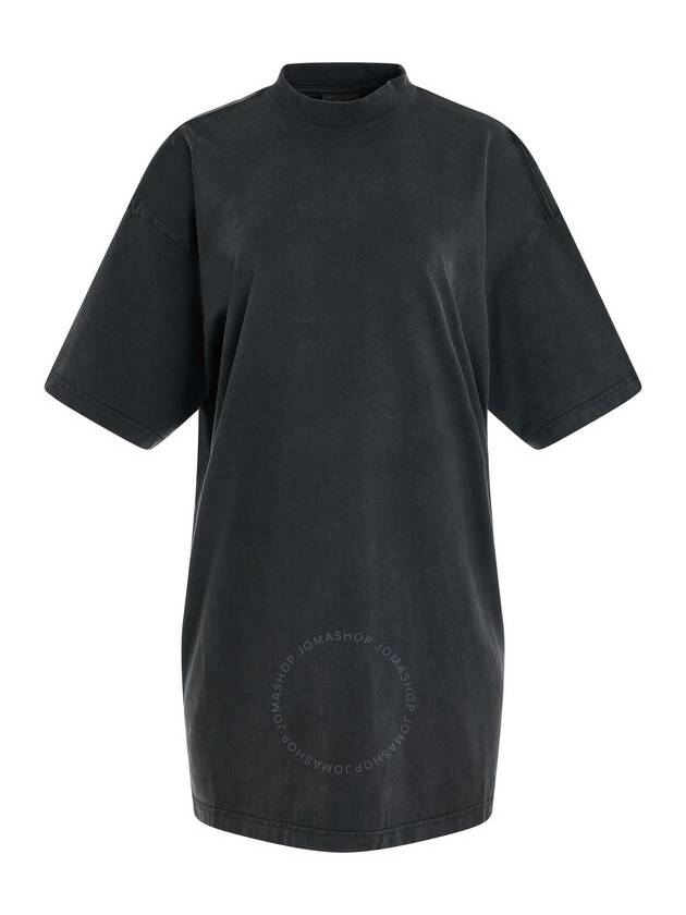 Luxury Balenciaga Trending 2026 Women's BLACK logo print t-shirt 739037 TPVU4 1569