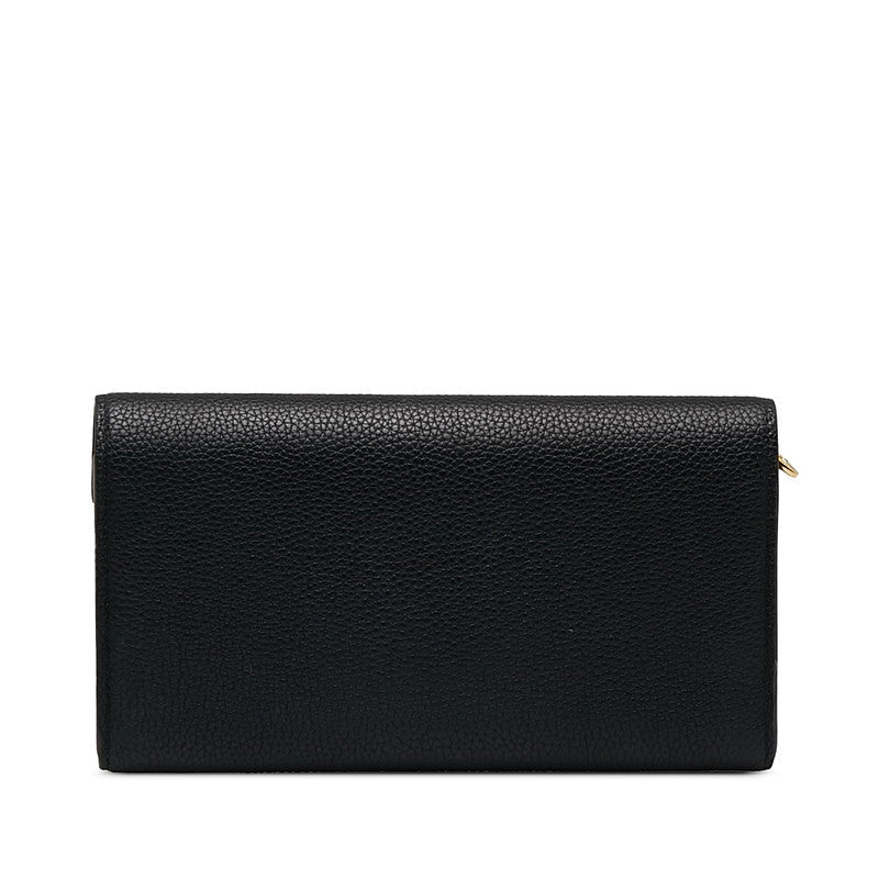 Louis Vuitton Monogram Portfolio Double V Long Wallet M64319 Black Brown PVC Leather Louis Vuitton
