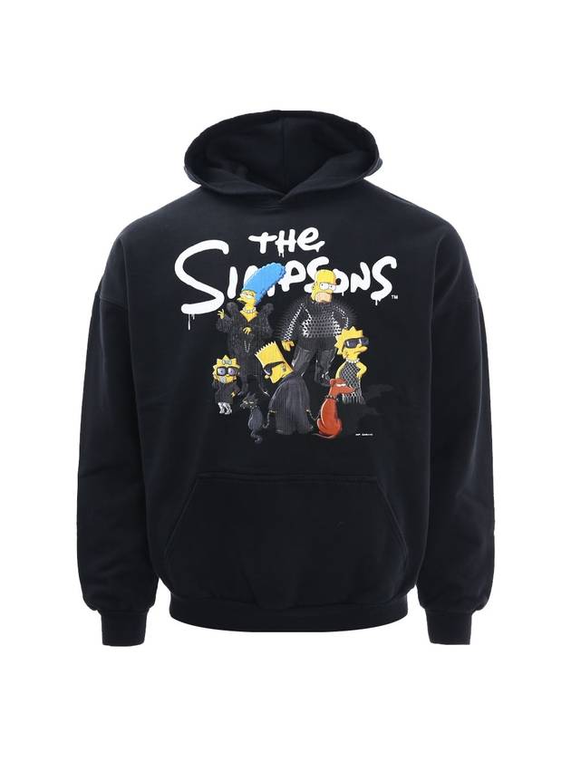 Luxury Balenciaga Trending 2026 Men's Simpson Overfit Hoodie Black