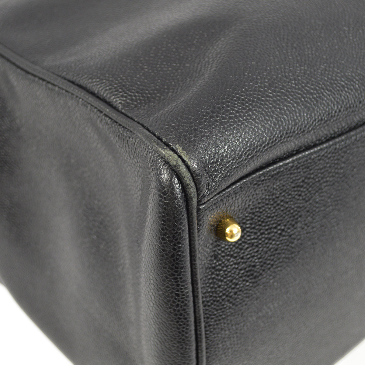 Chanel Black Caviar Supermodel Shoulder Bag