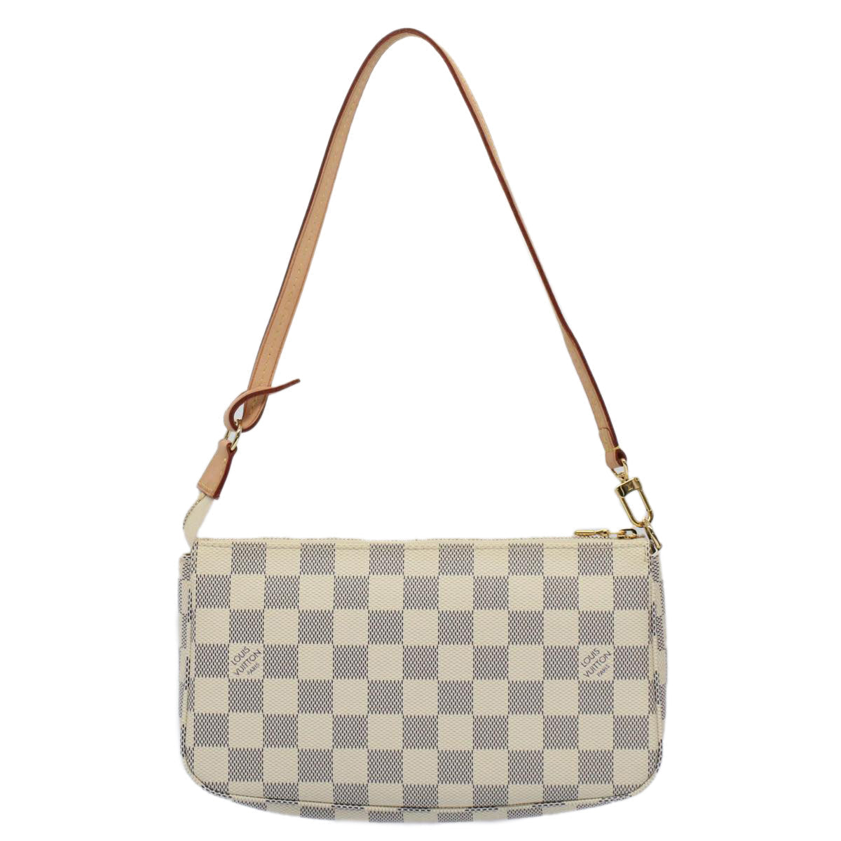 LOUIS VUITTON Damier Azur Pochette Accessoires Pouch N51986 LV Auth 55108A