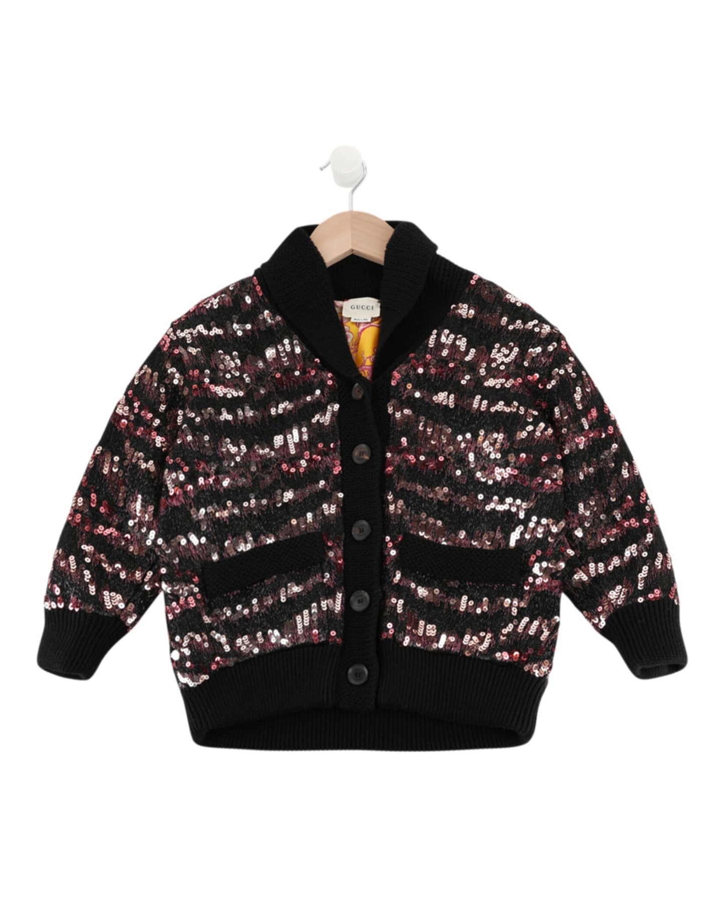 Gucci Girls Sequin Tiger Cardigan