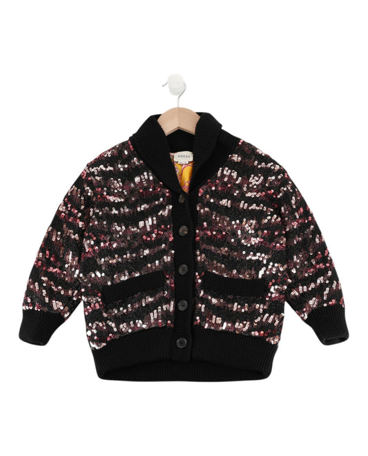 Gucci Girls Sequin Tiger Cardigan
