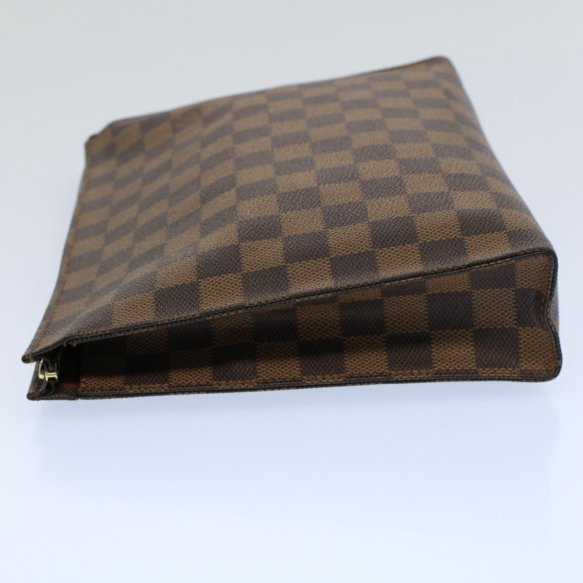 LOUIS VUITTON Damier Ebene Poche Toilette 26 Pouch N47543 LV Auth 55161