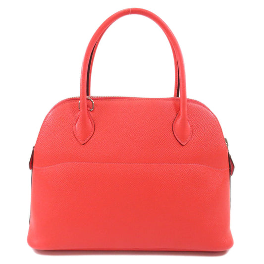 HERMES Handbag Epsom Red Bolide 27 SilverMetal