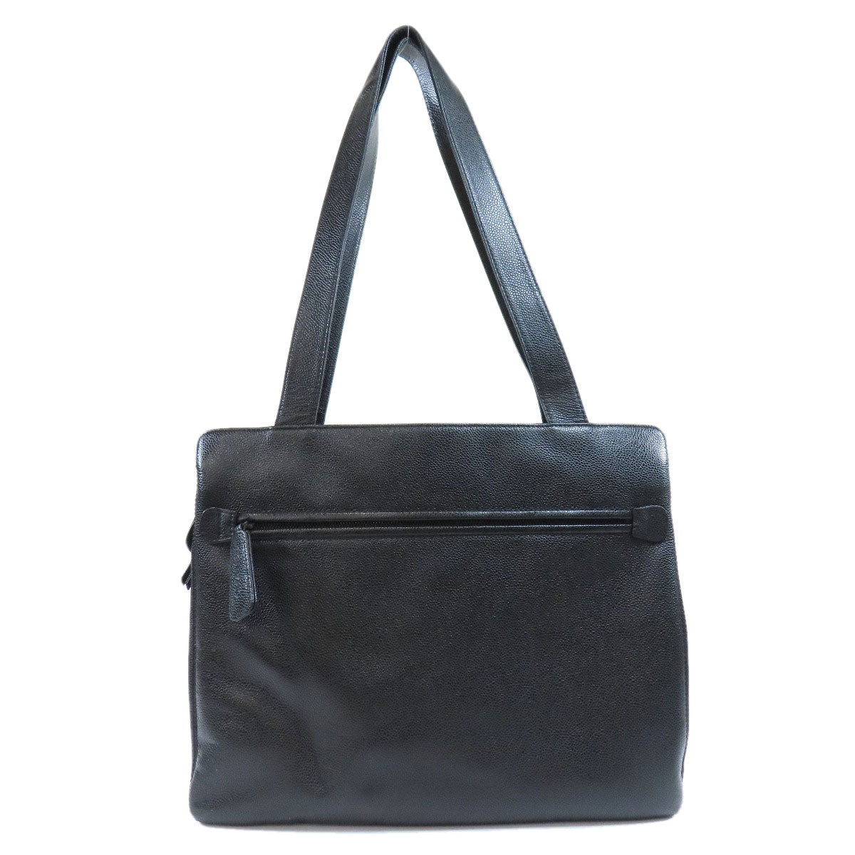 Chanel Cocomark Tote Bag Black Caviar Skin