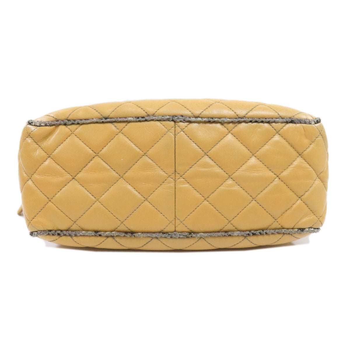 Chanel Chain Bag Matelasse Gold Metal Fittings Tote Bag Calf Brown