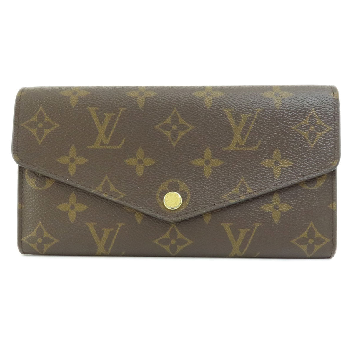 LOUIS VUITTON Long Wallet Purse M62236 Monogram canvas Brown Portefeuille Sarah Monogram Coquelicot Women