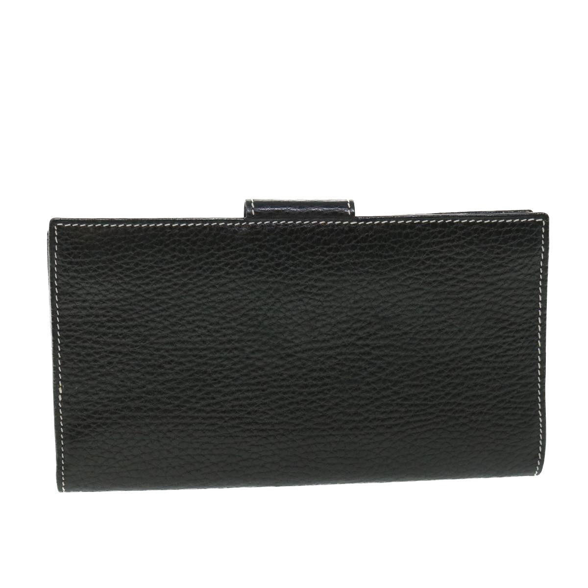 Luxury CELINE Long Wallet Leather Black  55628