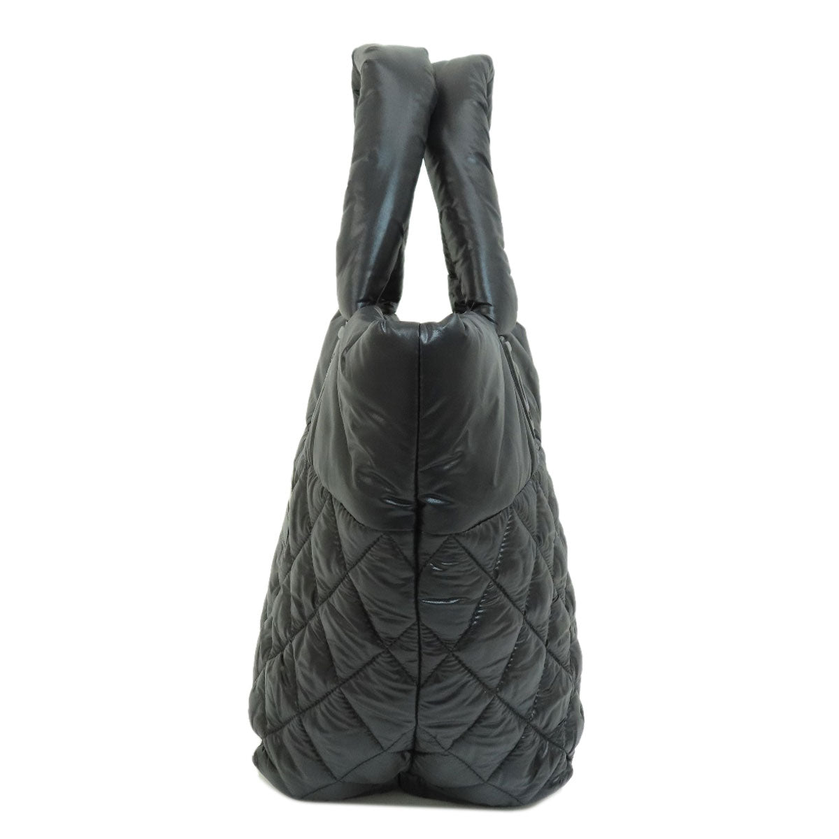 Chanel Coco Coon Tote Handbag Nylon Material Black