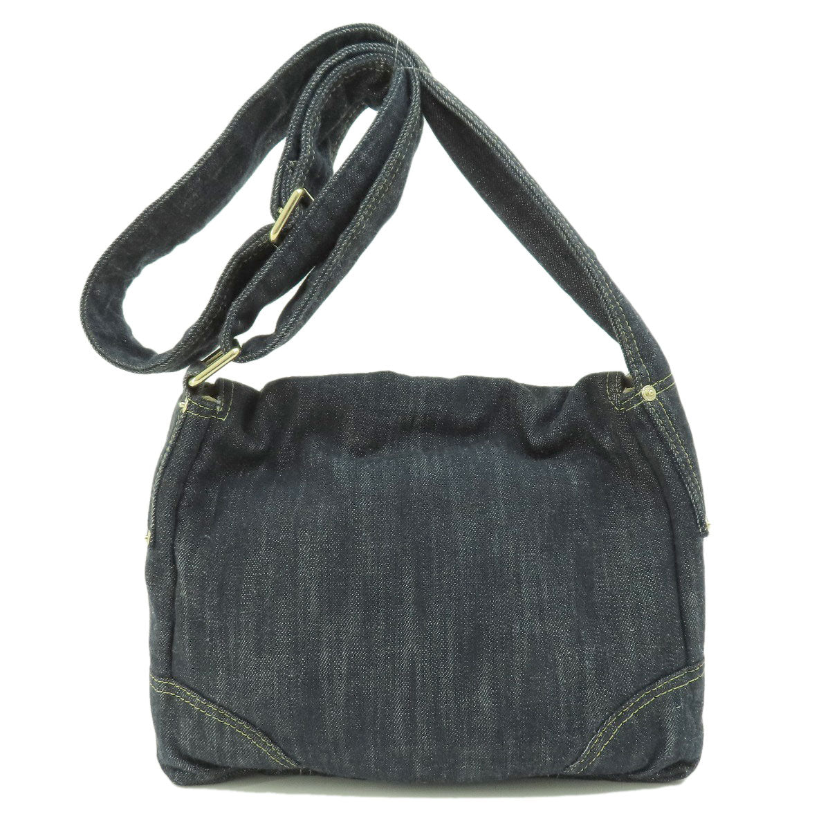 Chanel Coco Mark Gold Metal Fittings Shoulder Bag Denim