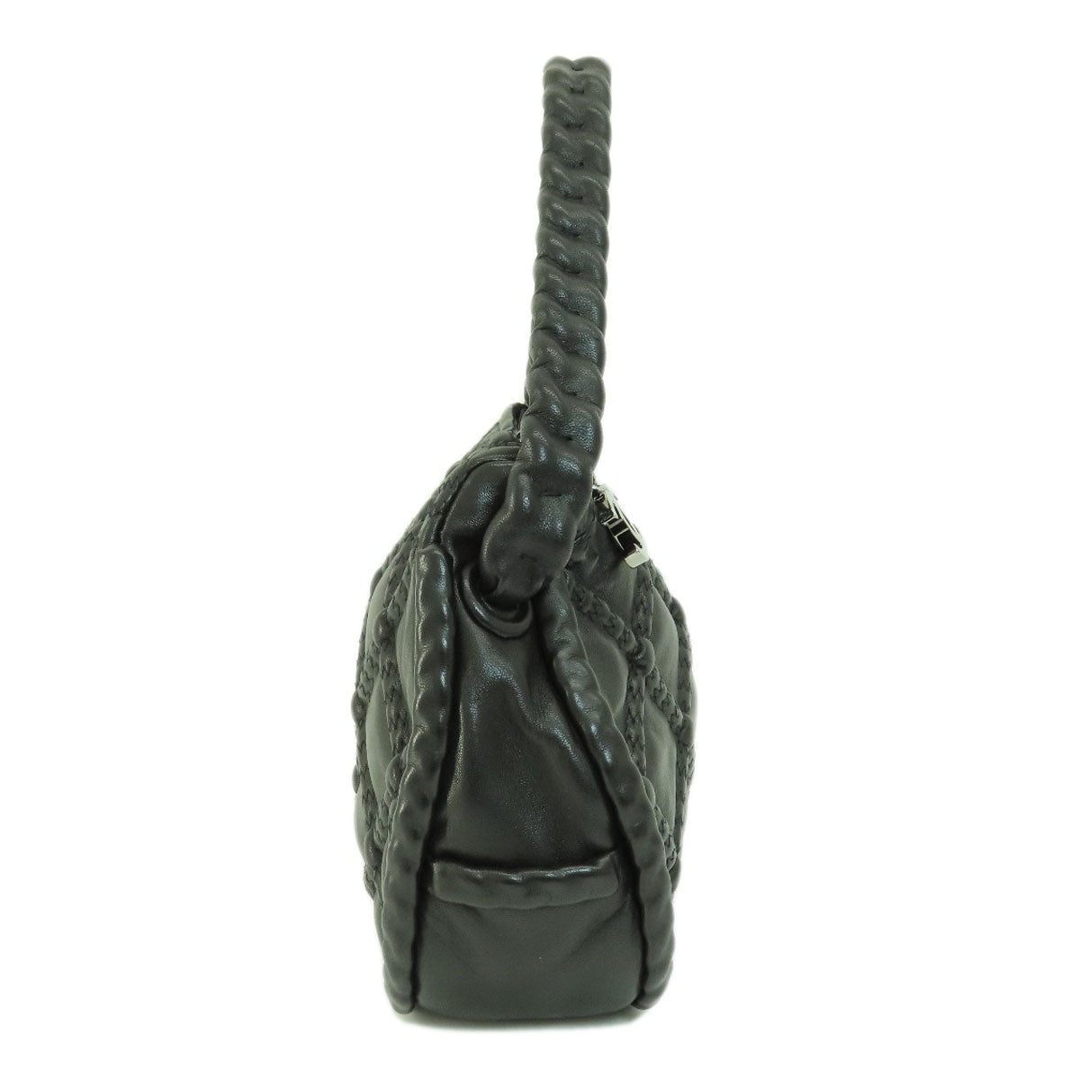 Chanel Cocomark Silver Metal Fittings Handbag Lambskin