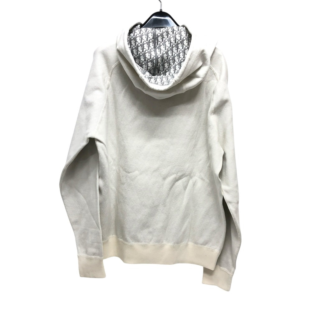 Dior Hoodie 113M221AT225 Cotton, Cashmere white Oblique mens L