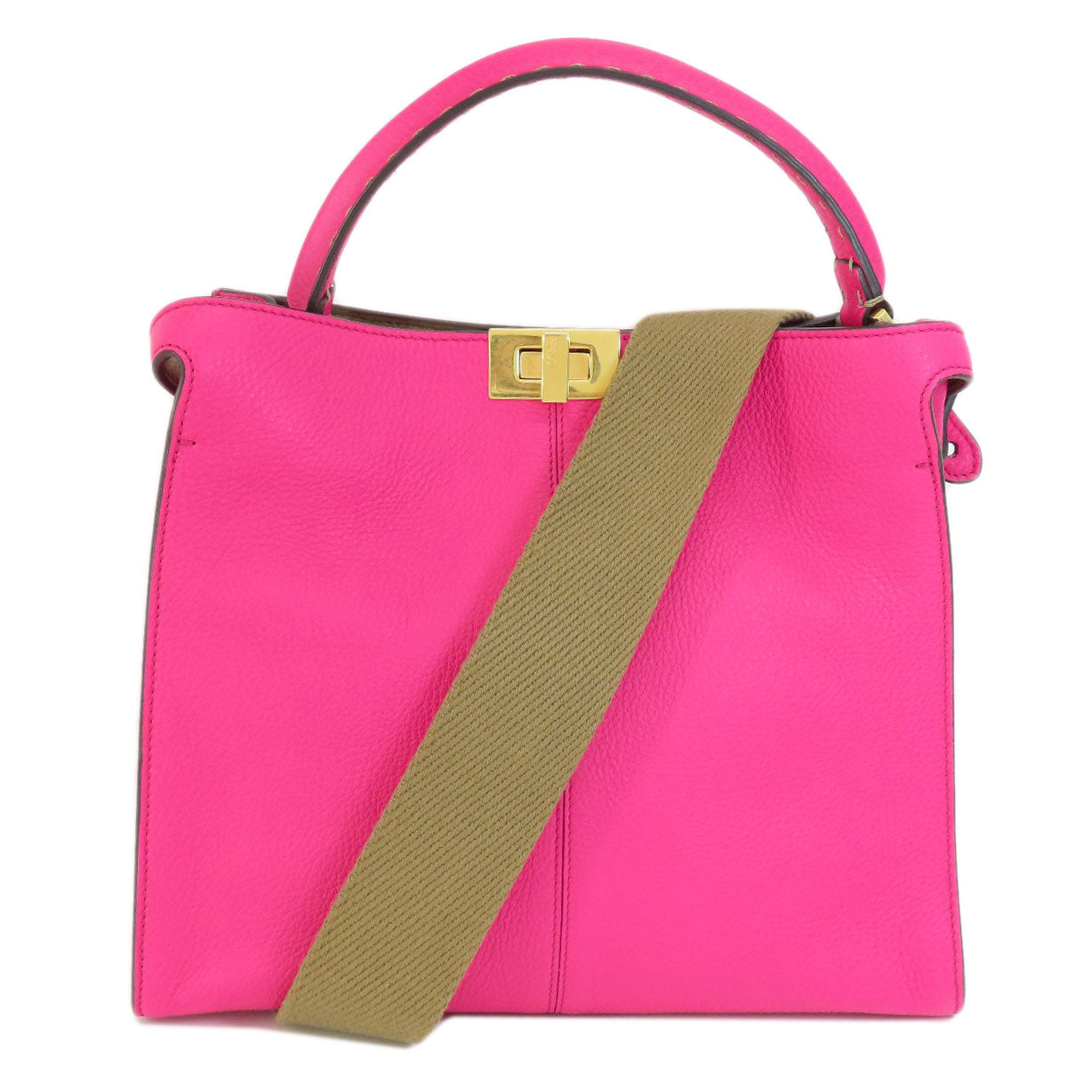 FENDI Handbag Calfskin pink Peekaboo X-Rite 2WAY