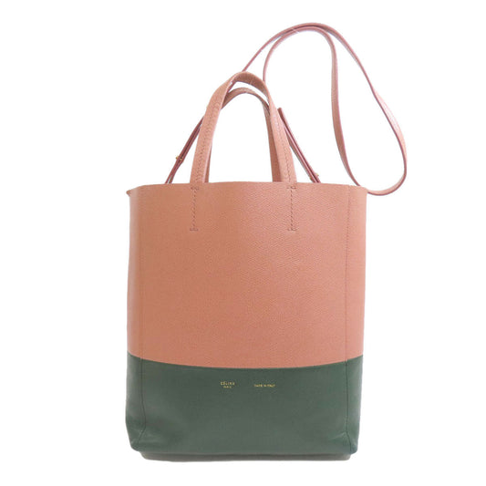 CELINE Tote Bag leather pink Vertical Cabas 2WAY
