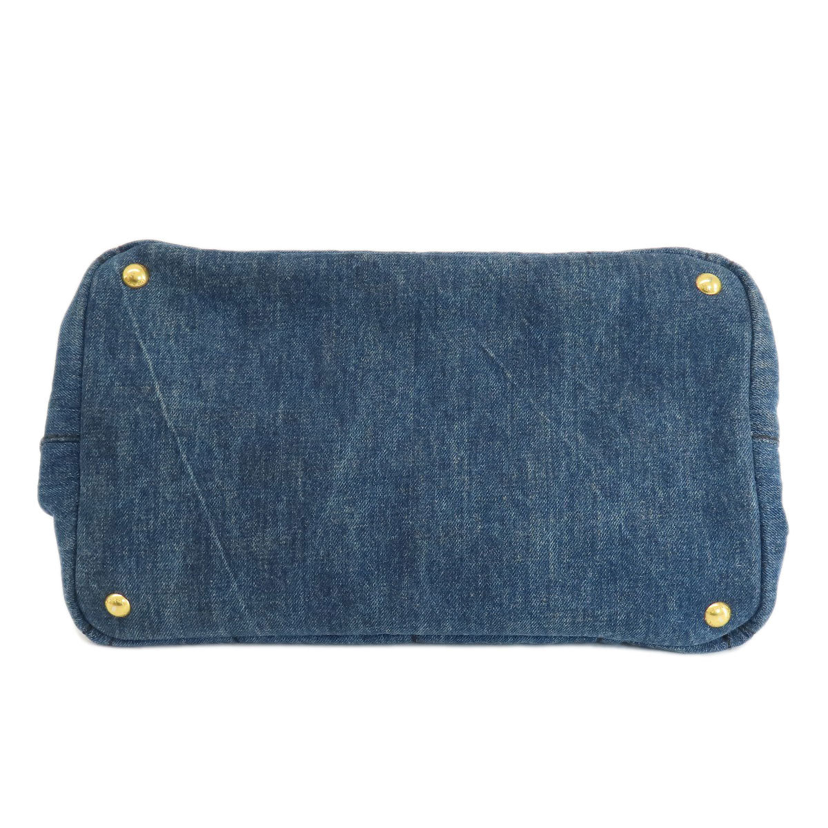 PRADA Tote Bag B1877B denim blue Canapa