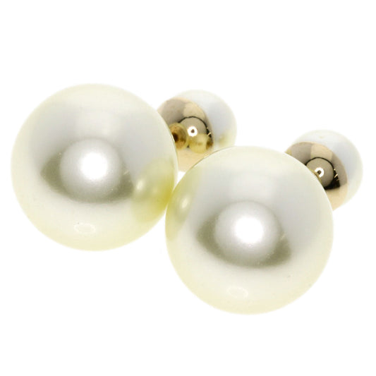 Christian Dior Pierce metallic gold Fake pearl Women