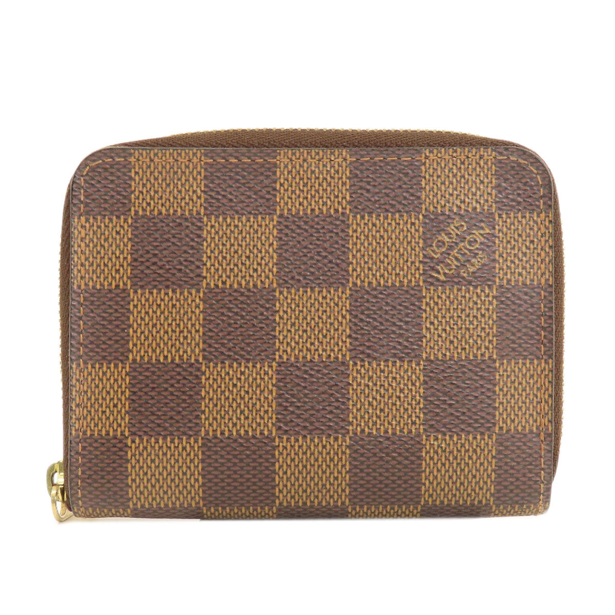 LOUIS VUITTON Coin case N63070 Damier canvas Brown Zippy Coin Purse Damier Ebene Women