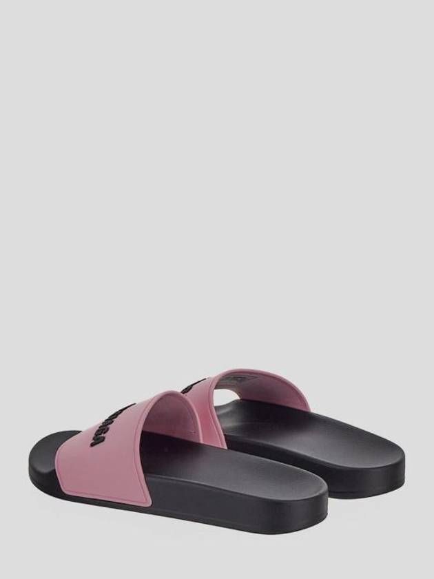 Luxury Balenciaga Trending 2026 Logo Pool Slippers Pink