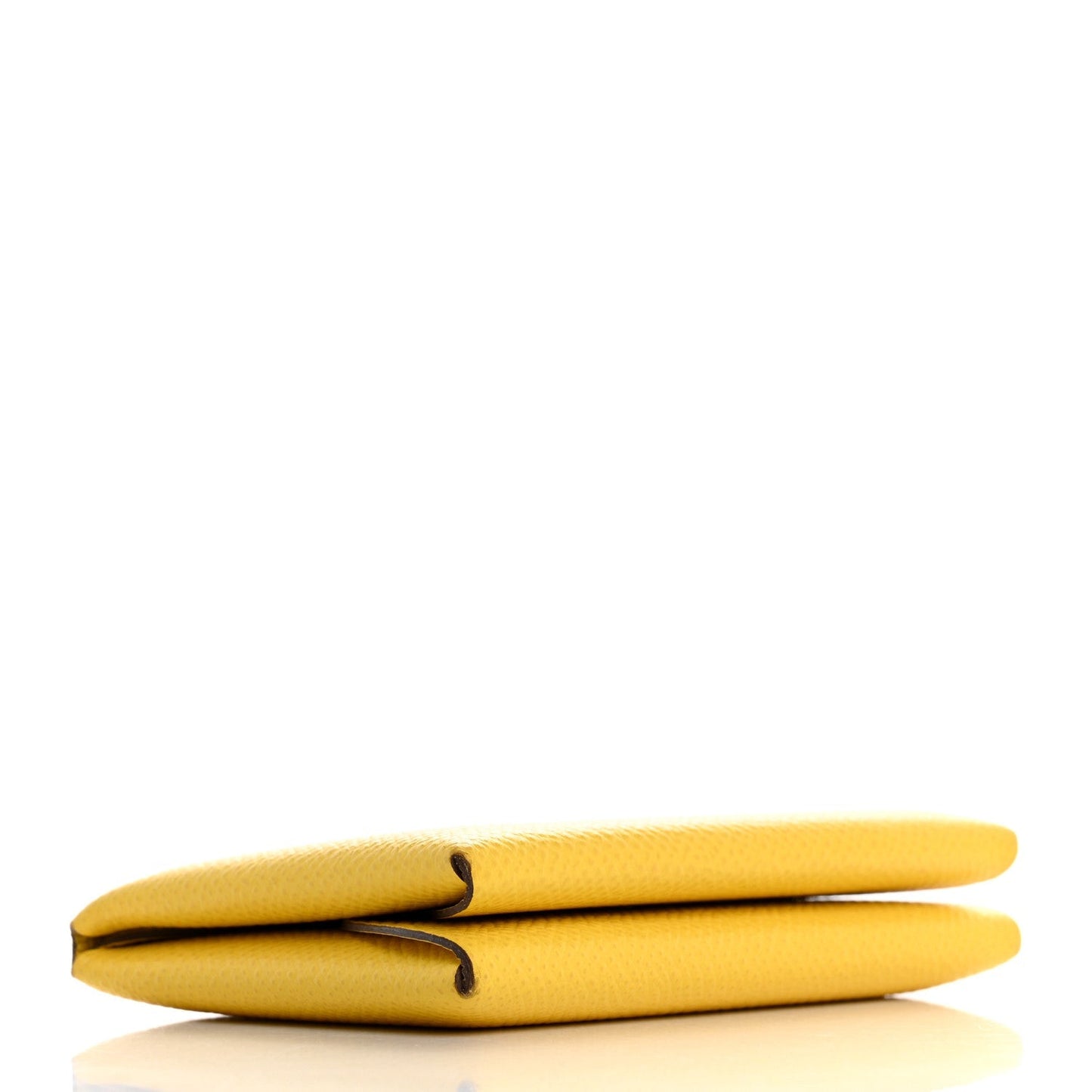 Hermes Epsom Calvi Duo Card Case Jaune De Naples