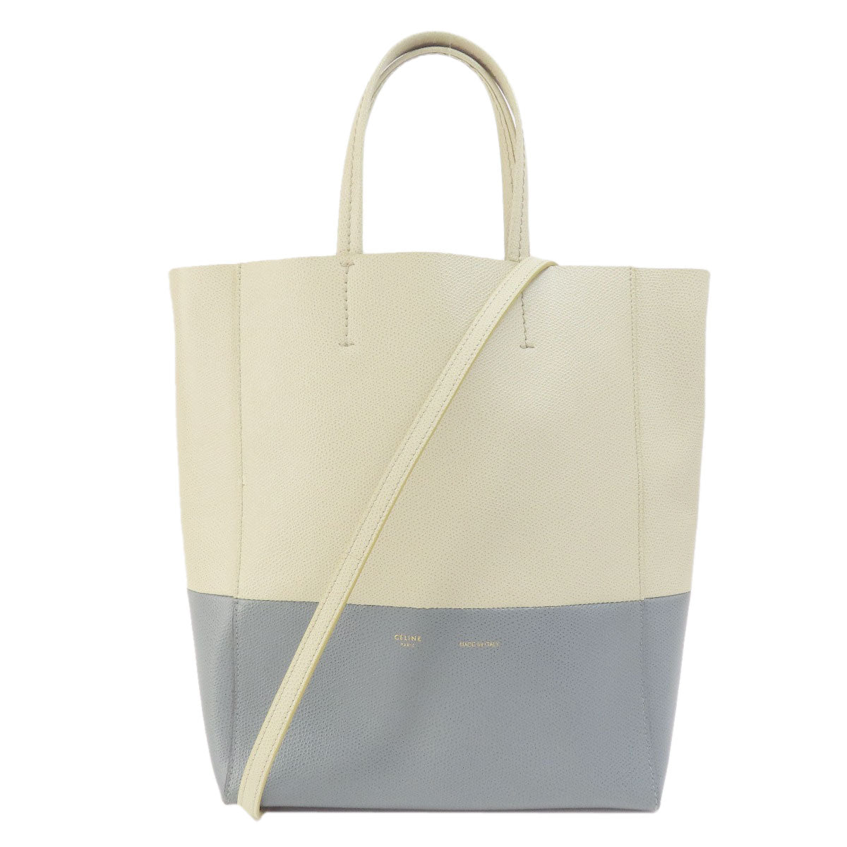 CELINE Handbag leather beige Bar Tikal Kaba Small 2WAY Women