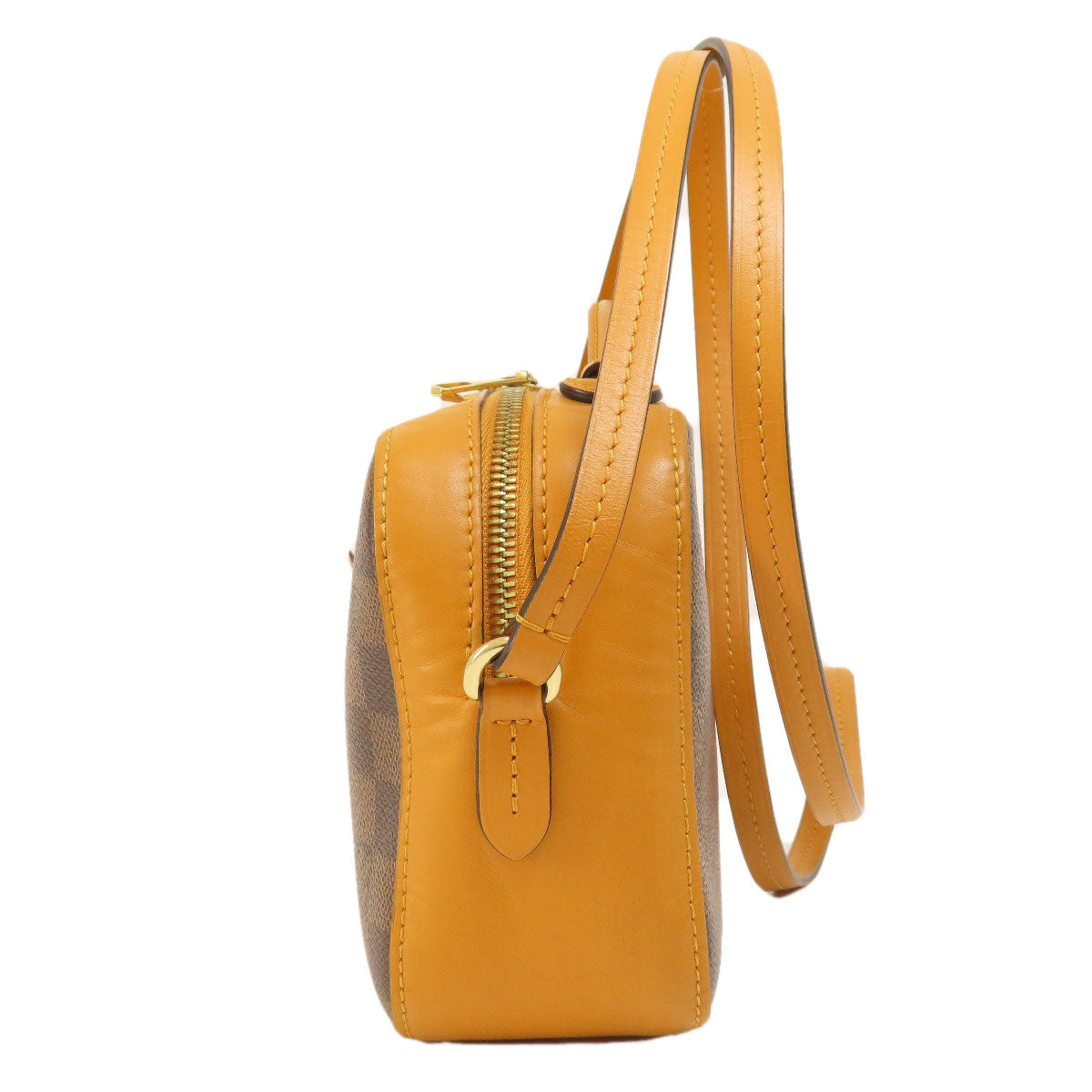 LOUIS VUITTON Shoulder Bag N40178 Damier canvas Brown Santa Monica Saffron Damier Ebene Women