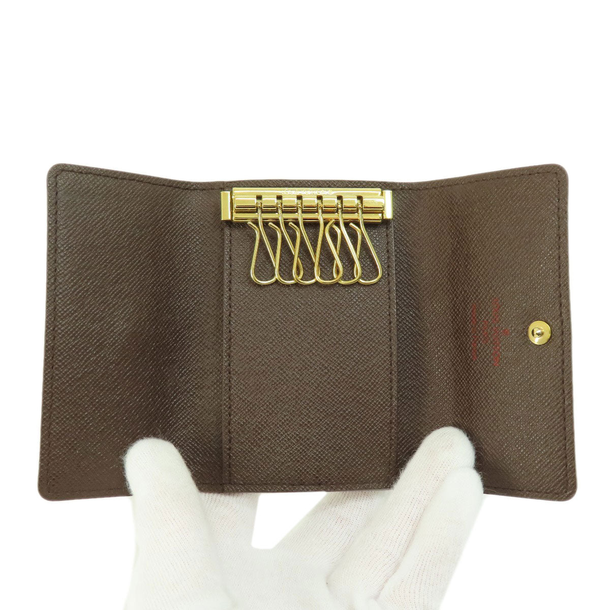 LOUIS VUITTON Key case Key holder  N62630 Damier canvas Brown Multicles6 Damier Ebene Women
