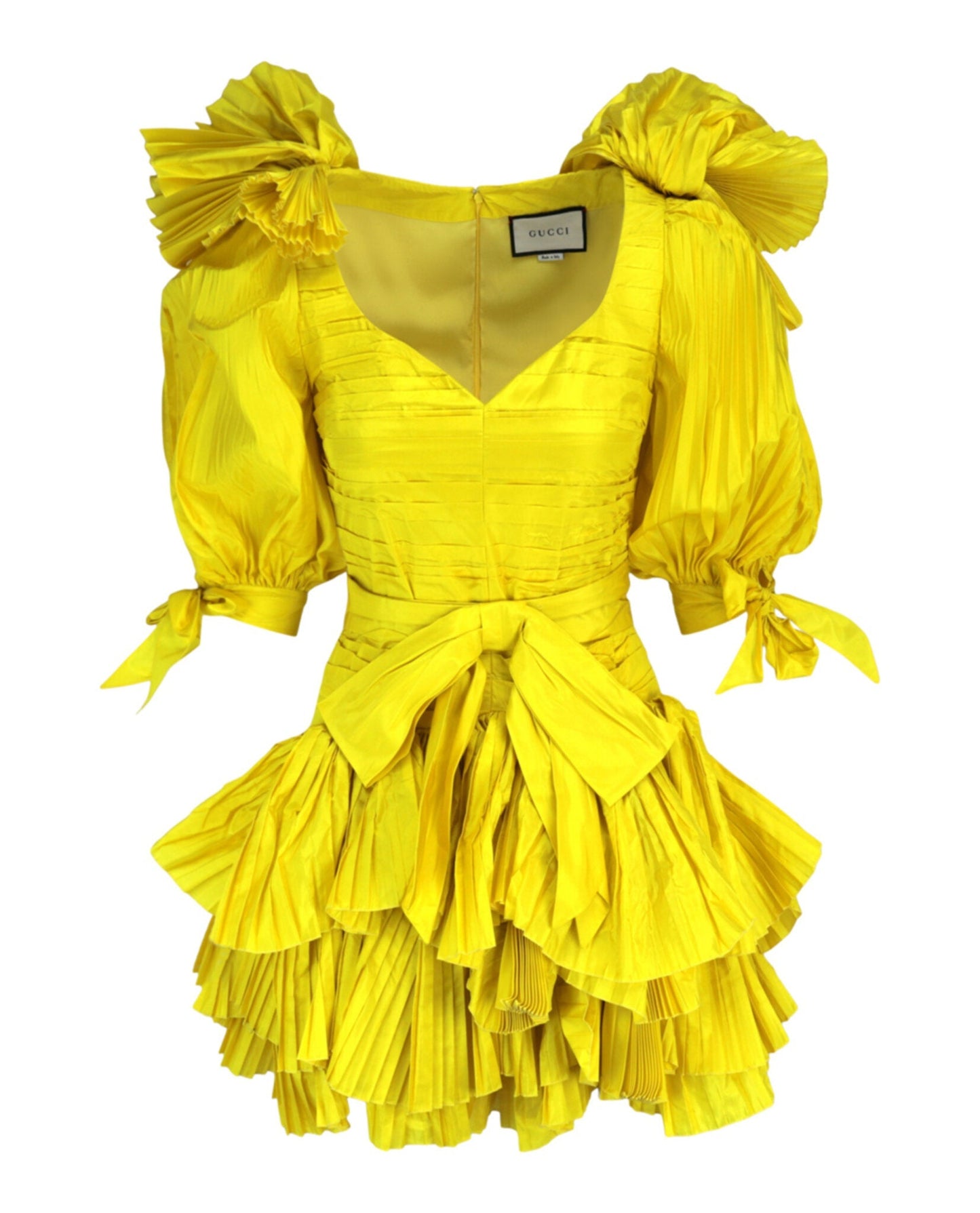 Gucci Womens Pleated Mini Dress