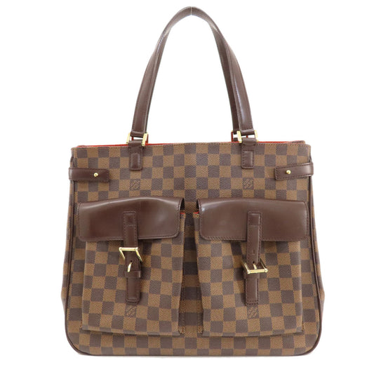 LOUIS VUITTON Tote Bag N51128 Damier canvas Brown Uzes Damier Ebene Women