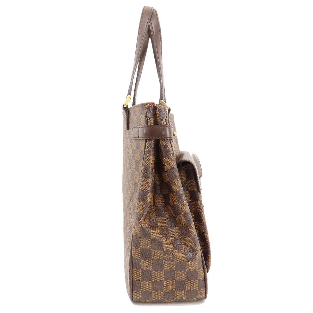 LOUIS VUITTON Tote Bag N51128 Damier canvas Brown Uzes Damier Ebene Women