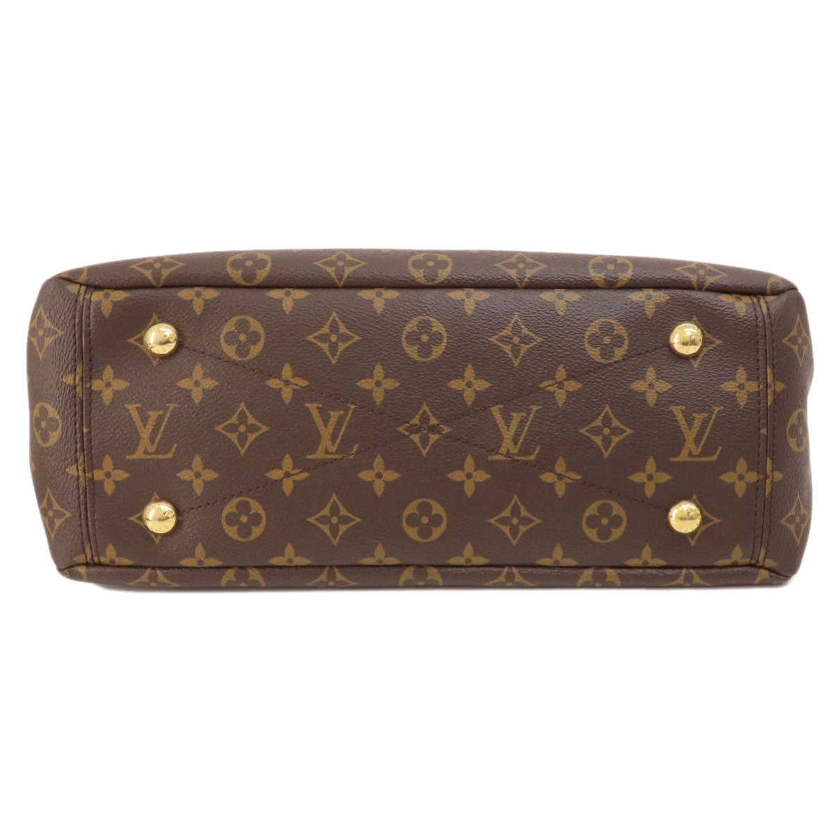 LOUIS VUITTON Tote Bag M41175 Monogram canvas Brown Pallas Monog Lamb