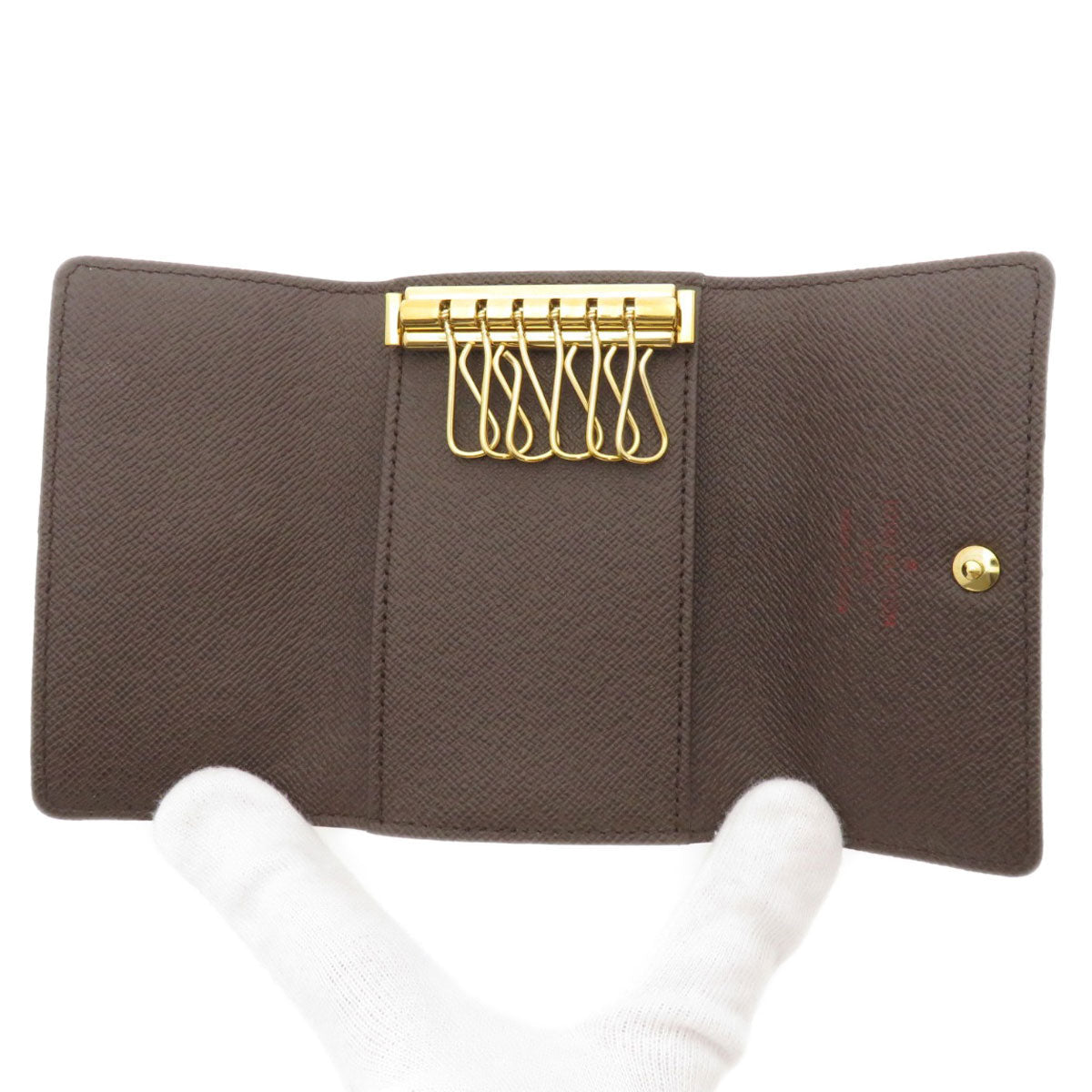 LOUIS VUITTON Key case Key holder  N62630 Damier canvas Brown Multicles6 Damier Ebene Women