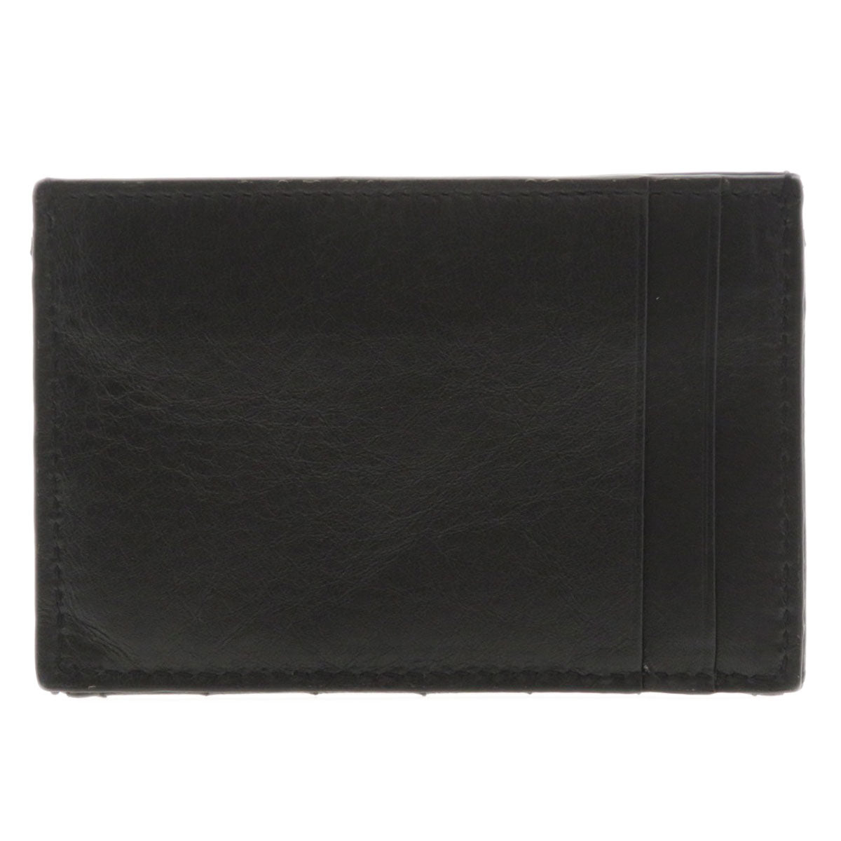 SAINT LAURENT Coin case Calfskin black Logo motif Women