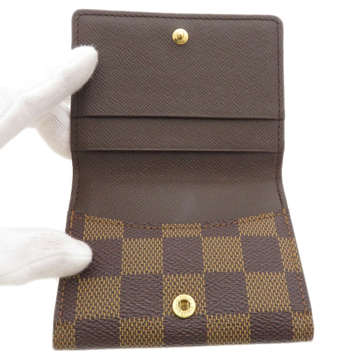 LOUIS VUITTON Coin case N62925 Damier canvas Brown Ludlow Damier Ebene Women