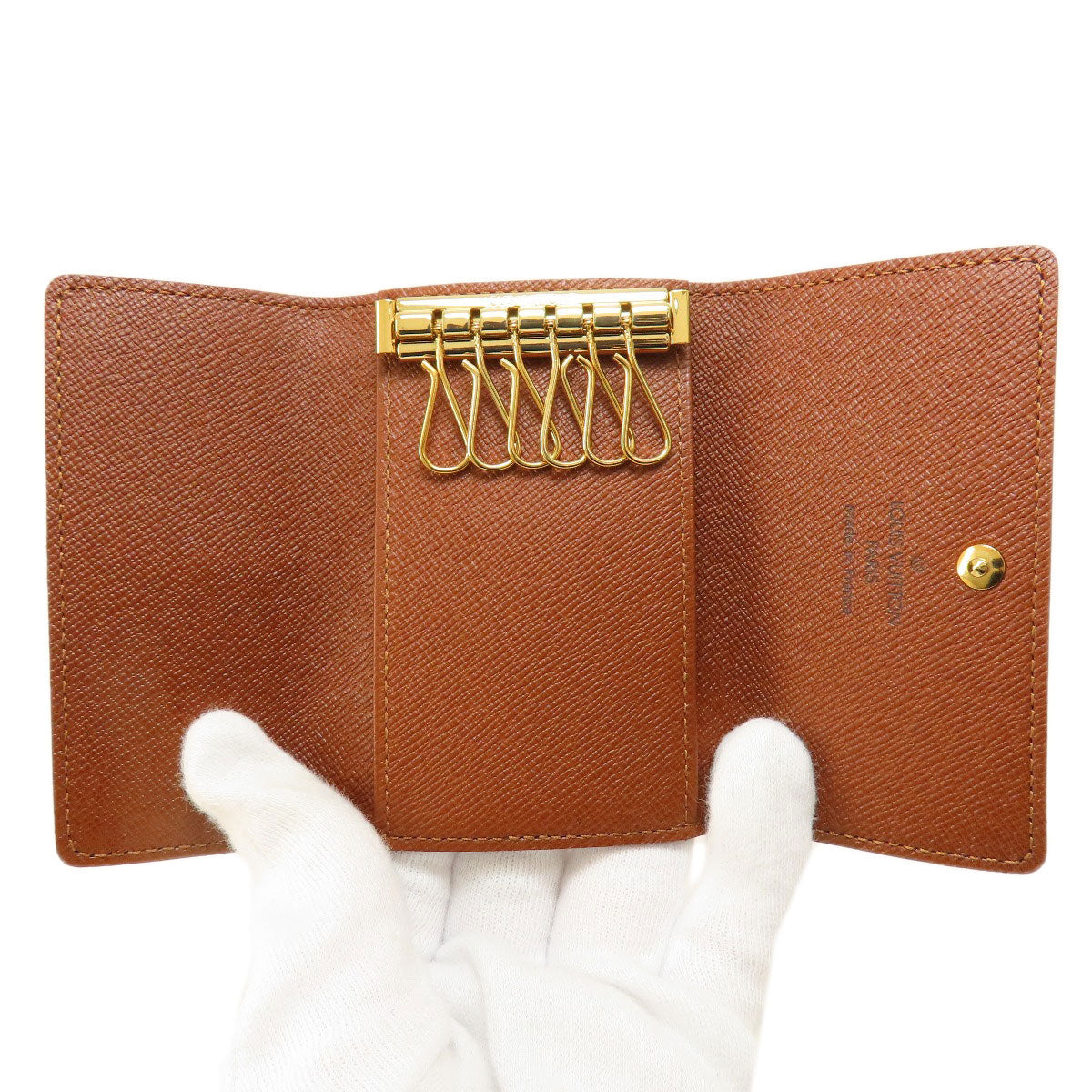 LOUIS VUITTON Key case Key holder  M62630 Monogram canvas Brown Multicles6 Monogram Women