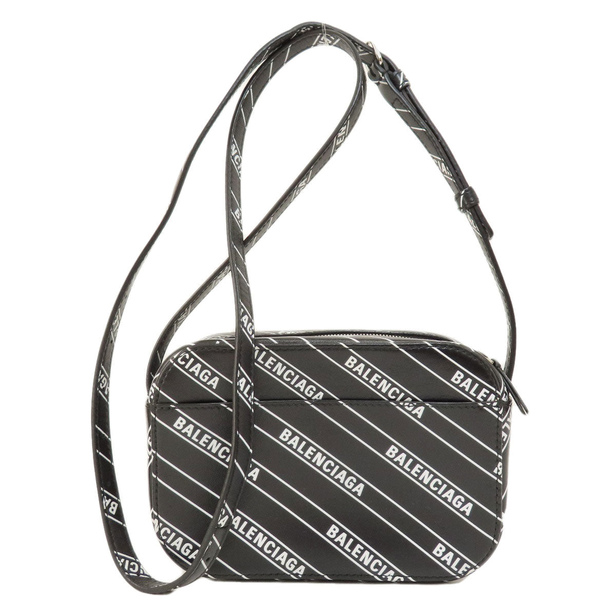 BALENCIAGA Shoulder Bag 552372 Calfskin black logo Women
