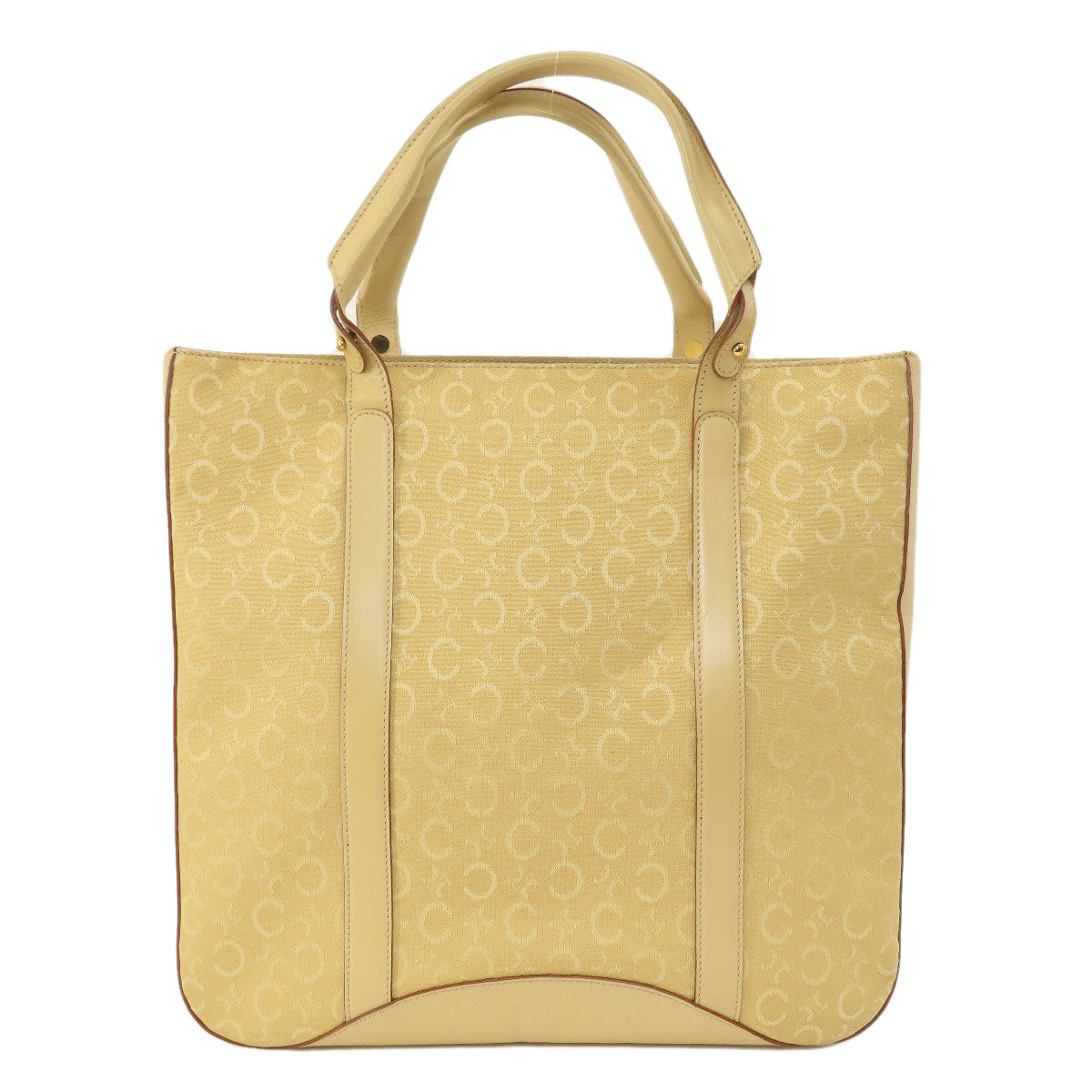 CELINE Handbag canvas beige C Macadam Women