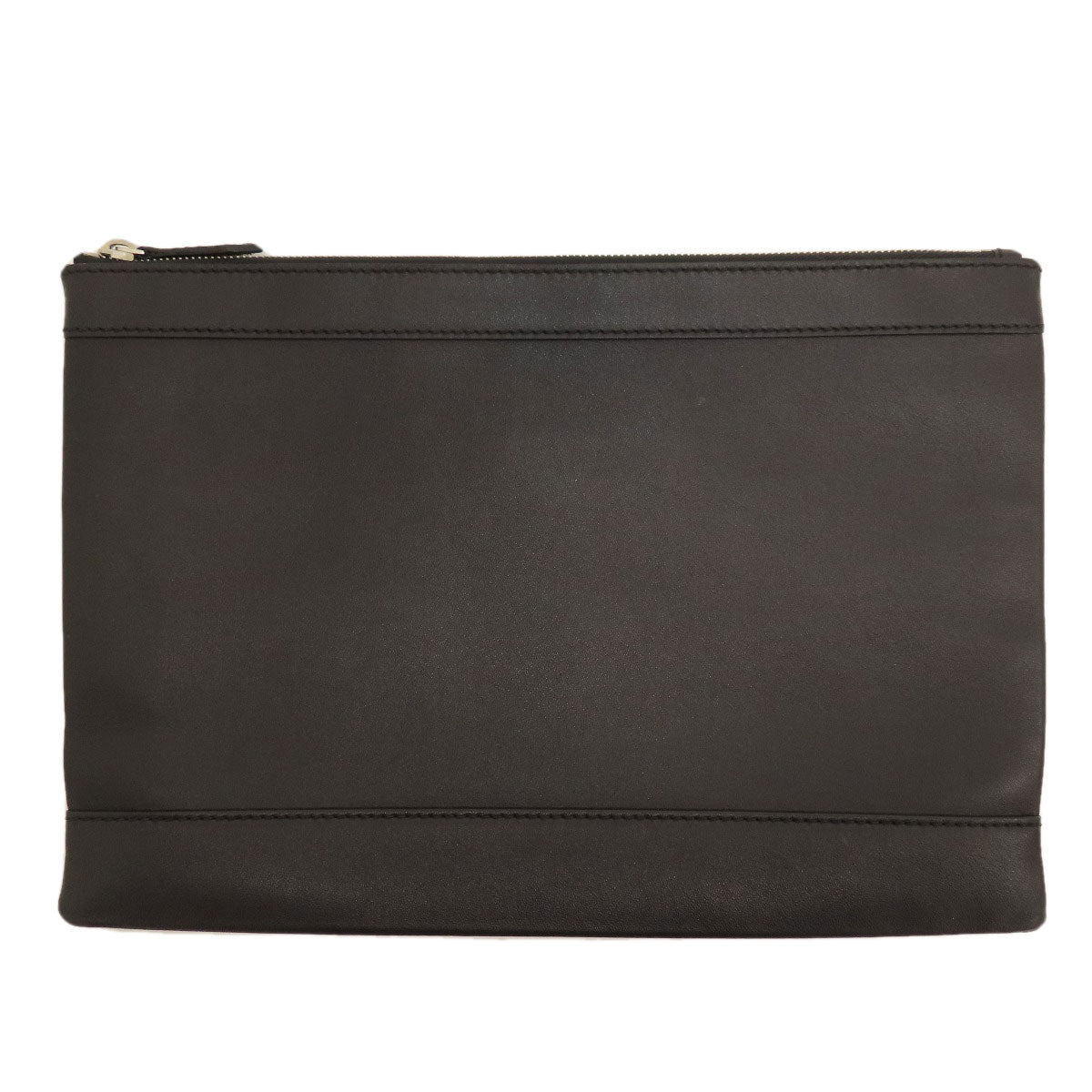 BALENCIAGA Clutch bag 373834 leather black logo Women