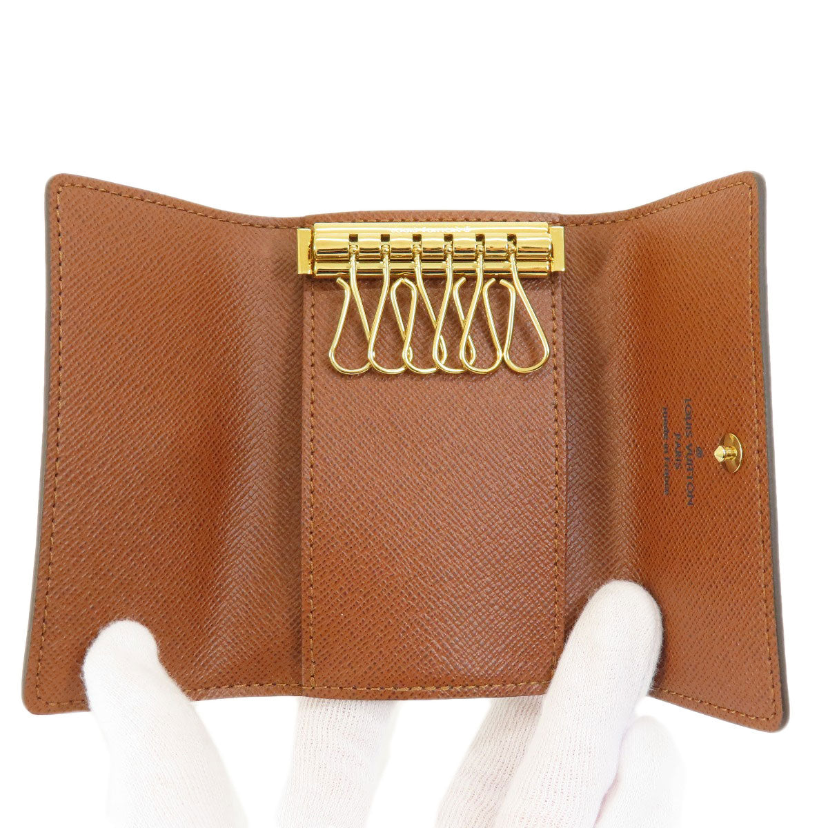 LOUIS VUITTON Key case Key holder  M62630 Monogram canvas Brown Multicles6 Monogram Women