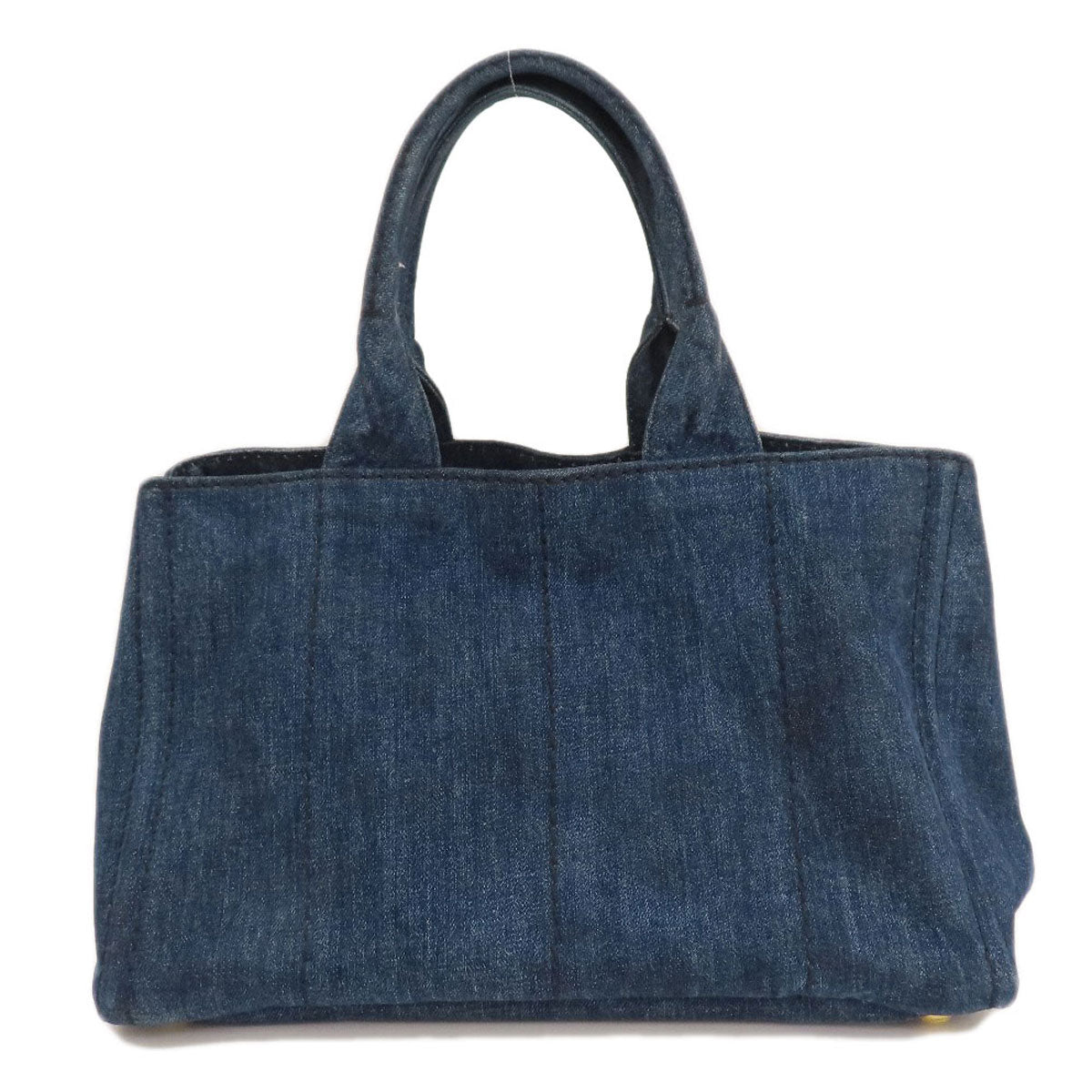PRADA Tote Bag B1877B denim blue Canapa