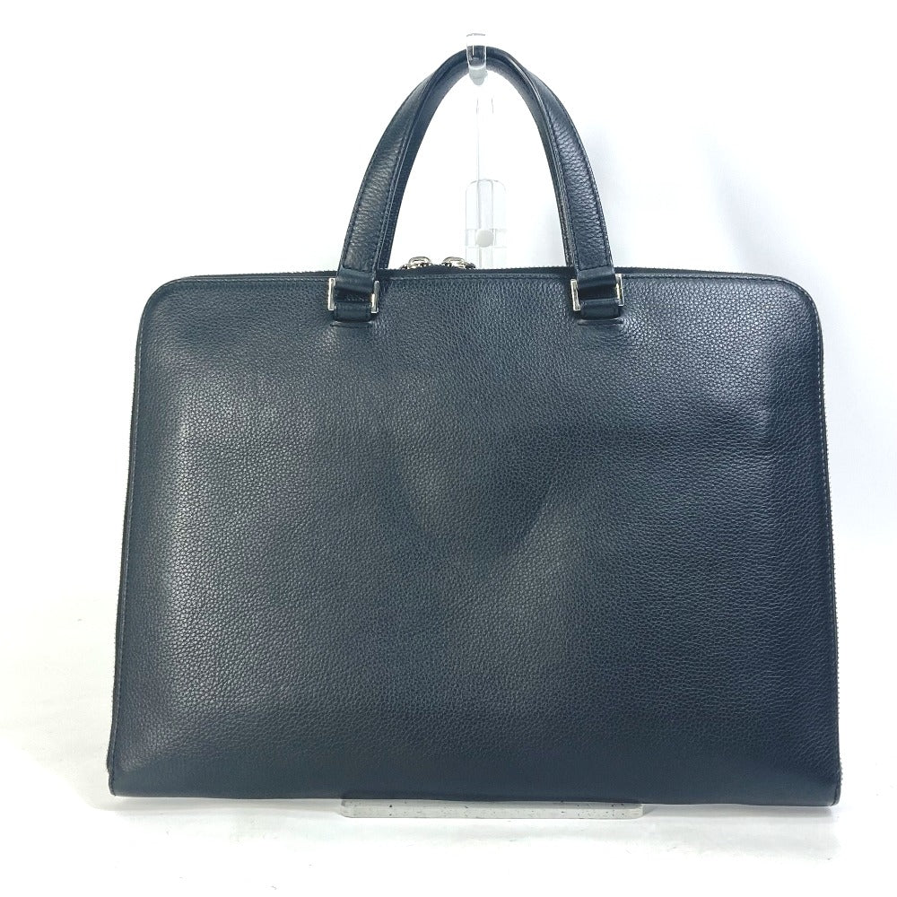 DIOR HOMME Business bag leather black Handbag Tote Bag logo mens