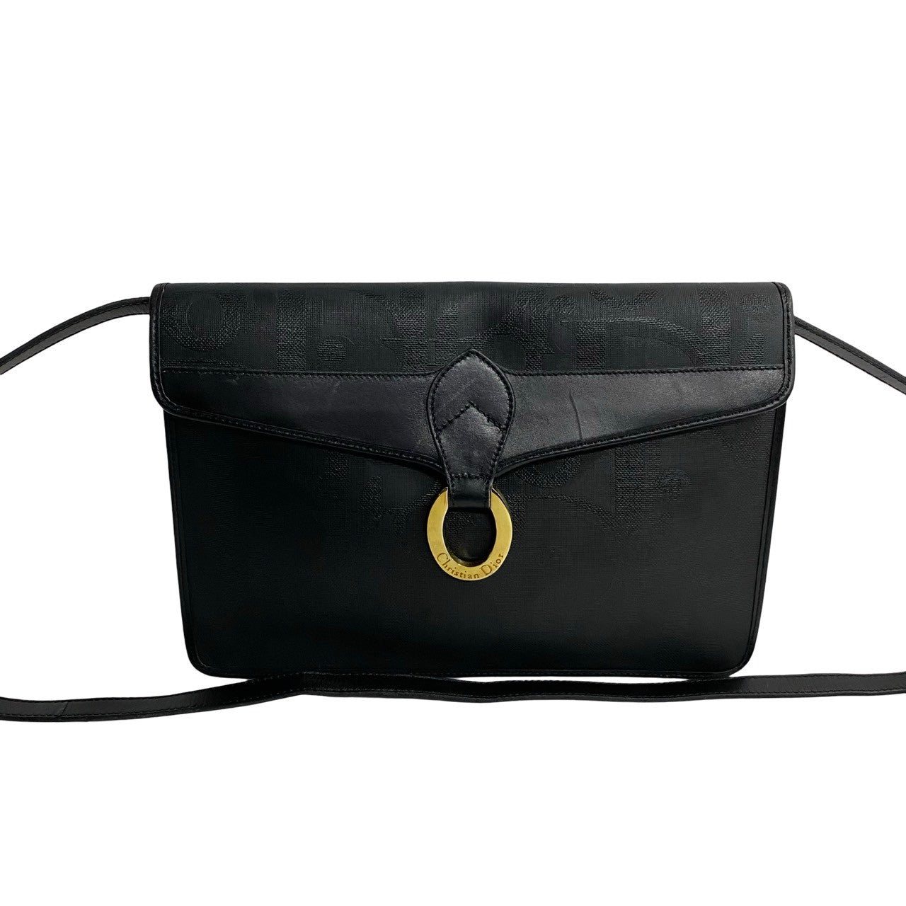 Christian Dior Trotter Leather Shoulder Bag