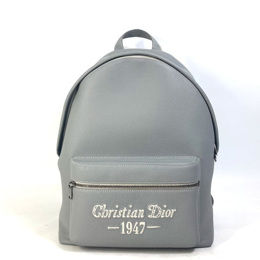 Dior Backpack 1ESBA088NFS Calfskin gray rider RIDER1947 logo backpack mens