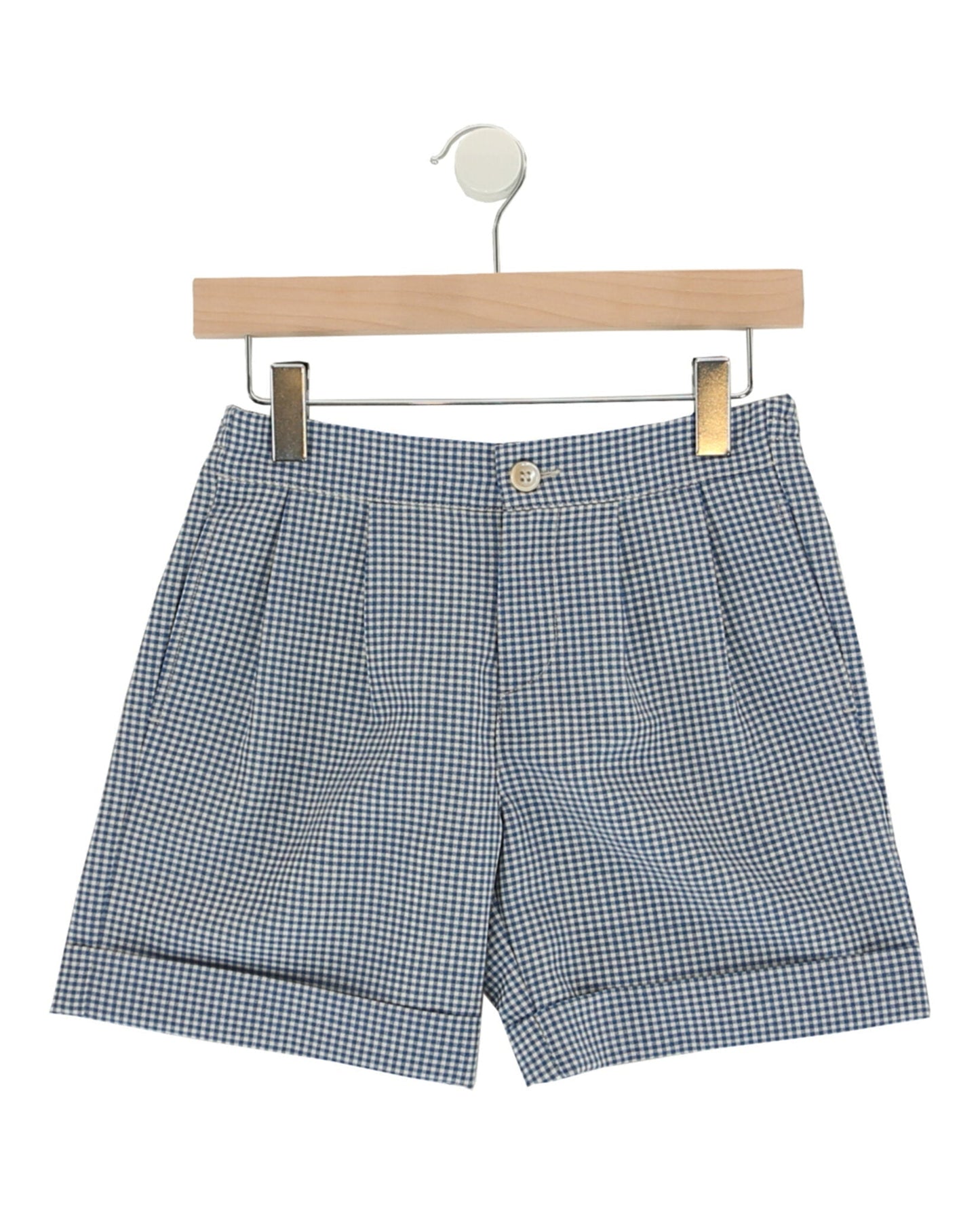 Gucci Girls Gingham Wool-Blend Shorts
