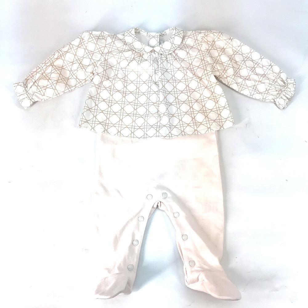 Dior Knit hat cotton pink Cannage poplin and cotton interlock baby shower gift set Kids 3