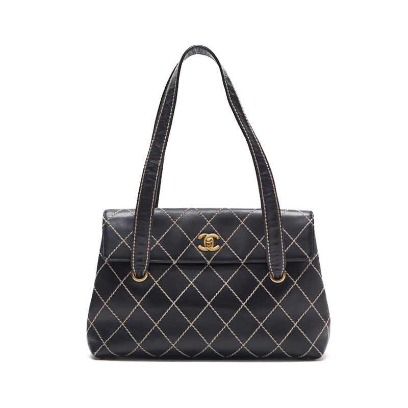 CHANEL CHANEL Wild Stitch Turnlock Shoulder Bag  S Black  Shoulder Bag  Shoulder Bag Ladies Shoulder Bag Hybrid ? Delivery? Netherlands Online