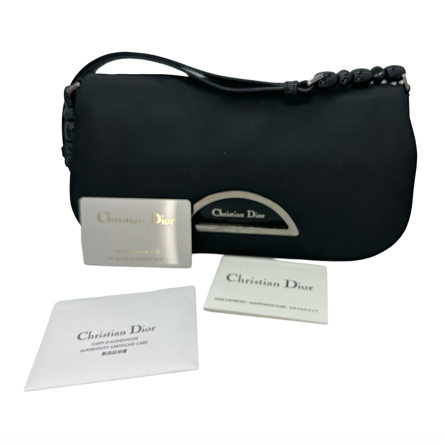 Dior Nylon Leather Shoulder Bag