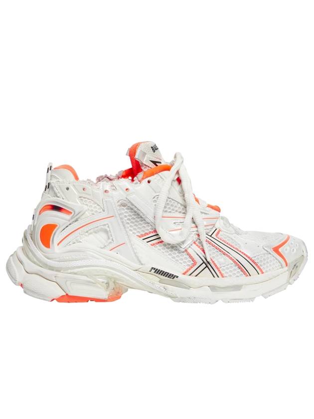 Luxury Balenciaga Trending 2026 Runner Low-Top Sneakers White Orange