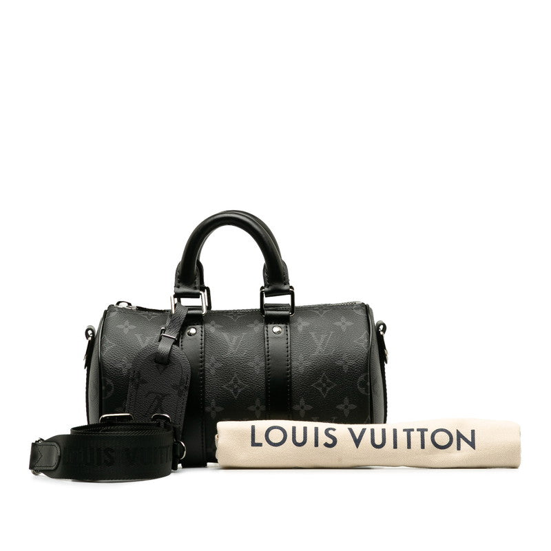 LOUIS VUITTON Louis Vuitton Monogram Eclipse Reverse M46271 Handbag Leather Gray